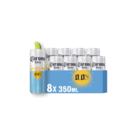 Cerveja sem álcool Corona Cero Sunbrew Lata 350ml - Pack com 8 unidades