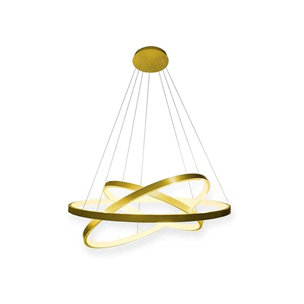 Lustre Triarc Pendente Led Moderno 3 Arcos (Dourado)