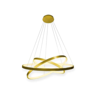 Lustre Triarc Pendente Led Moderno 3 Arcos (Dourado)