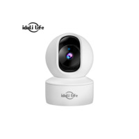 Câmera de Segurança Wi-Fi 360° Full HD Sensor Movimento e Visão Noturna idali life