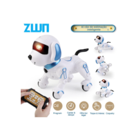 ZWN-RC Robot Electronic Stunt Dog Toys, Comando de Voz, Programável, Touch-Sense com Música, Canção, Presentes Infantis