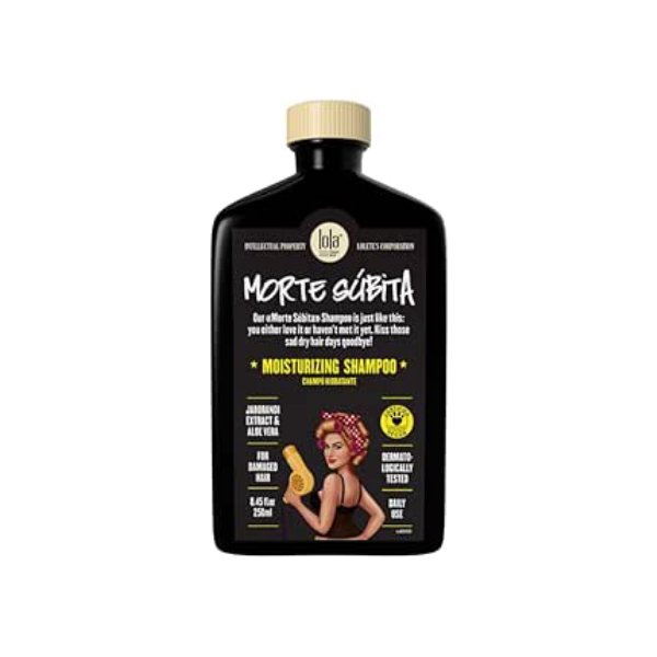 Lola Cosmetics - Morte Subita - Shampoo hidratante para cabelos secos e danificados que foi quimicamente tratado vegano, livre de crueldade, sem parabenos, sem sulfatos, 250 ml