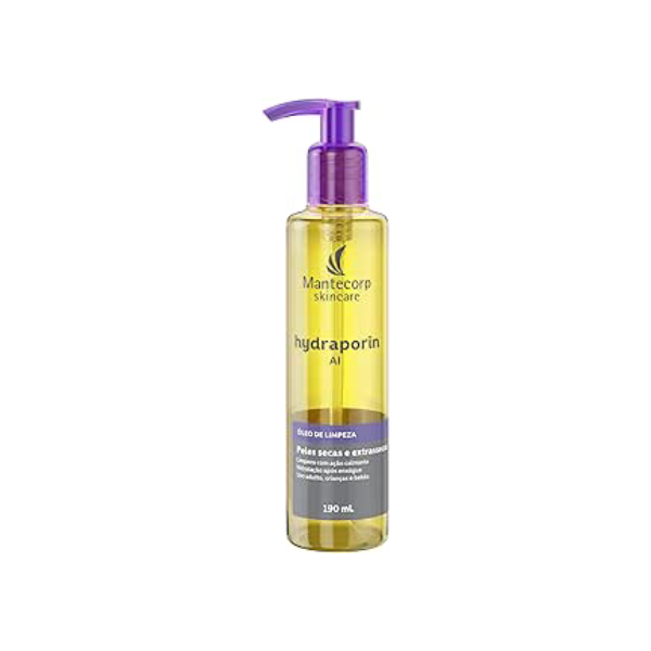 MANTECORP - Óleo de Limpeza Hydraporin AI - Limpa e Hidrata a Pele, Hidratação Intensa para Peles Secas e Sensíveis, Ação Calmante - 190ml