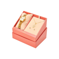 Kit Relógio Condor Fem Mães Mini Dourado - Co2035npg/k4k