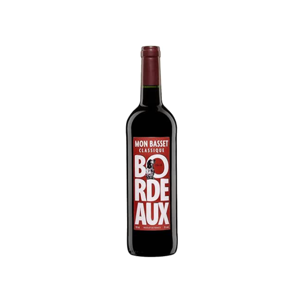 Vinho AOC Bourdeaux Mon Basset Classique 2019 Mon Basset Merlot 2019