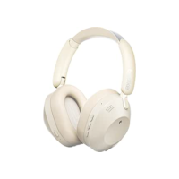 Fone de Ouvido Bluetooth 5.4, Headphone Bluetooth com Hybrid ANC, Suporte Chamadas de Voz, Modo Ambiente, Certificação Hi-Pure Audio, 100 Horas em Standby – Bege Claro