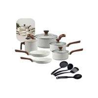 Jogo De Panelas Pratic Cook Mármol Indução Mimo Style Cerâmica 10 Peças
