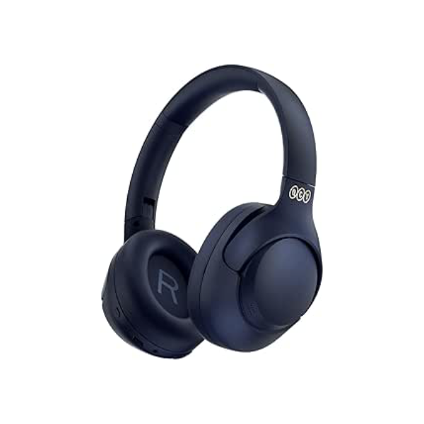 Fone de Ouvido Bluetooth QCY H3 ANC, Cancelamento de Ruído Ativo Headphone Bluetooth 5.4 Headset com Microfone, Certificação Hi-Res Audio, Conexão Multipontos, 60 horas reprodução (Azul)