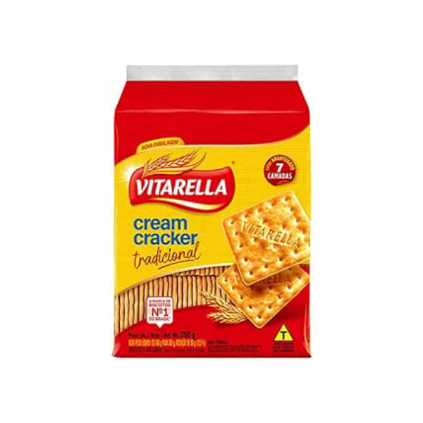 Biscoito Salgado Cream Cracker 350g - Vitarella