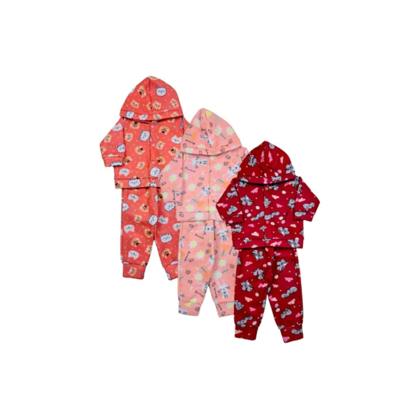 Kit 3 Conjuntos Inverno Soft Infantil Roupa Bebê Frio Menino