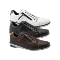Kit 3 Pares De Sapatenis Masculino De Elastico Confortavel 750 A2