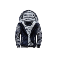 Jaqueta de inverno masculina camuflagem engrossar casacos com capuz velo manga longa para baixo jaqueta homem casual streetwear roupas masculinas