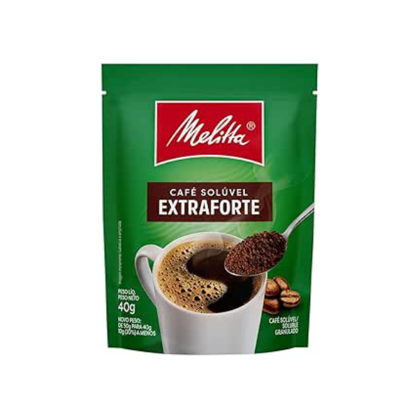 Café Solúvel Granulado Extraforte Melitta Sachê 40g