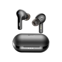 TOZO A2 Mini Fones de ouvido sem fio Bluetooth 5.3 em fones de ouvido leves Microfone embutido, à prova d'água IPX5, som envolvente Fone de ouvido com conexão de longa distância, Preto