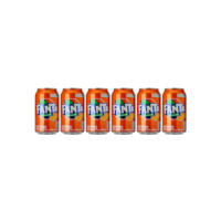 Pack de Fanta Laranja lata 350ml 6 unidades