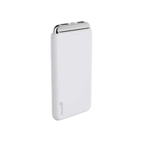 Geonav Power Bank, Carregador Portátil Universal 12.000 mAh, 2 Saídas USB + 1 Saída USB-C, PB12KWT, Branco