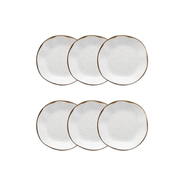 Conjunto De 6 Pratos Fundos 22,5cm Ryo Maresia