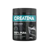Creatina Monohidratada Pote 300g - 100% Pura Importada - Soldiers Nutrition