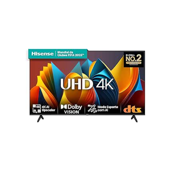 Hisense Smart TV UHD 4K DLED 70" Polegadas 70A6K com HDR10+ Dolby Vision Game Mode Controle por Voz Alexa Built-In AirPlay