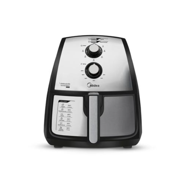 Fritadeira Air fryer 4L cor Inox Midea