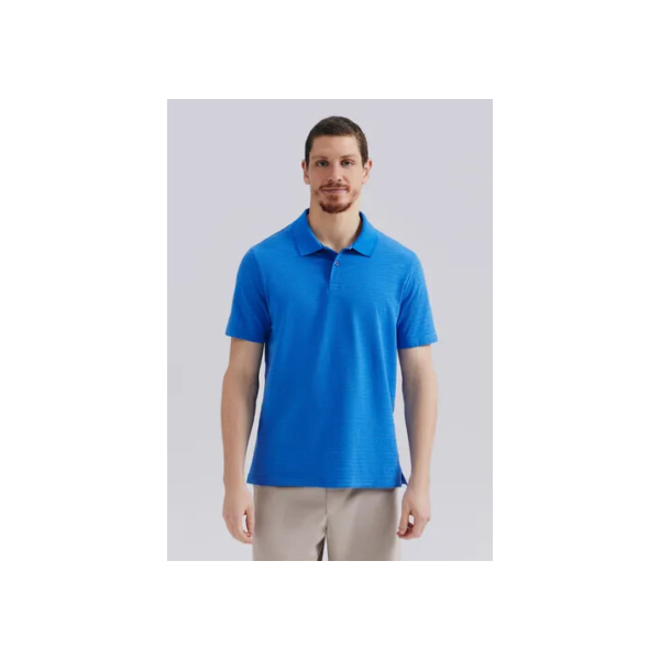 Camisa Polo Masculina Manga Curta Texturizada Hering