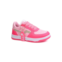 Tênis Infantil Menina Couro Lançamento Escolar Casual Barbie