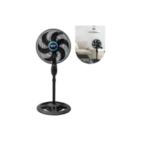 Ventilador Turbo Eco Piso Coluna Ajustável Silencioso 46.5 Cm 60hz Preto Preto Plástico 6