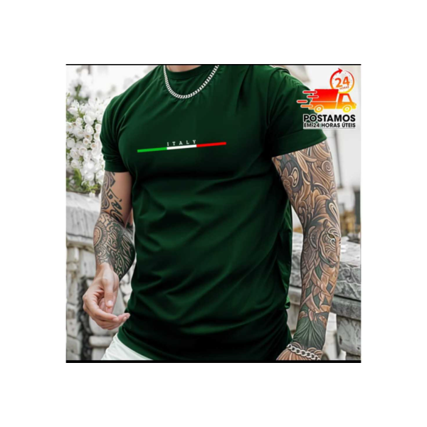Camiseta Masculina 100% Algodão Envio Imediato