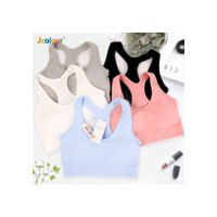 Jcolour Kit 2 Top Academia Sutiã Esportivo Fitness Sustentação Nadador Regata Adulto Lingerie