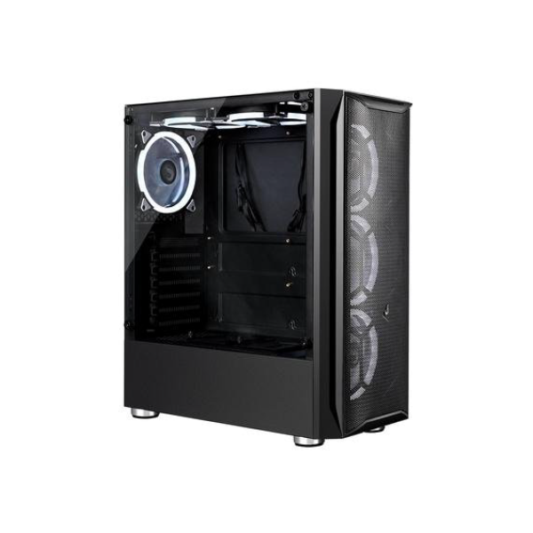 Gabinete Gamer Rise Mode Z3 Glass, Lateral em Vidro Fumê, Sem FANs, Preto - RM-Z03-03-FB