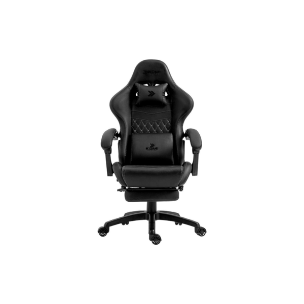 Cadeira Gamer KBM! GAMING Tempest CG600, Preta, Com Almofadas, Descanso Para Pernas Retrátil, Reclinável - KGCG600PT