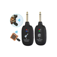 Sistema Sem Fio Miwayer A8 para Guitarra, com Transmissor e Receptor de 4 Canais para Guitarra, Baixo e Violino.