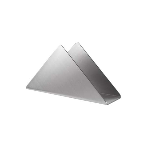 Porta-Guardanapos Tringular Em Aço Inox De Mesa