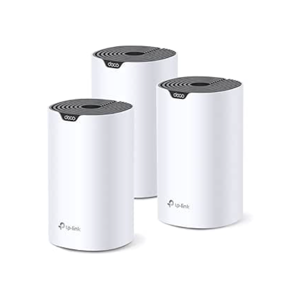 Kit Roteador Mesh AC1900 TP-Link Deco S7(3-pack), Dual Band 2.4/5 GHz, Conecte até 100+ Dispositivos, Cobertura de até 520M2, 3 Portas Gigabit Ethernet, Funciona com Amazon Alexa, Controle dos Pais