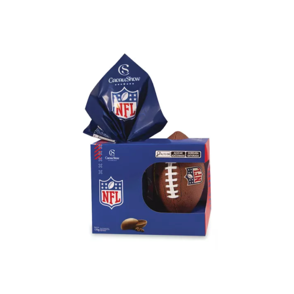 Ovo De Páscoa Cacau Show Ao Leite 170g Bola Oficial Nfl