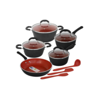 Jogo De Panelas Antiaderente De Indução Ceramic Life 8 Peças Brinox Select Premium