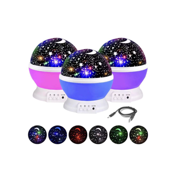Luminária Projetor Estrela 360º Galaxy Abajur Star Master