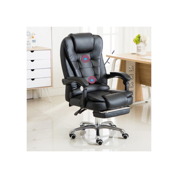 Cadeira De Escritório Presidente Reclinável Ergonômica com Massagem