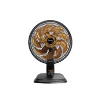 Ventilador De Mesa Mallory Egeo 40Cm Preto e Dourado - 220V
