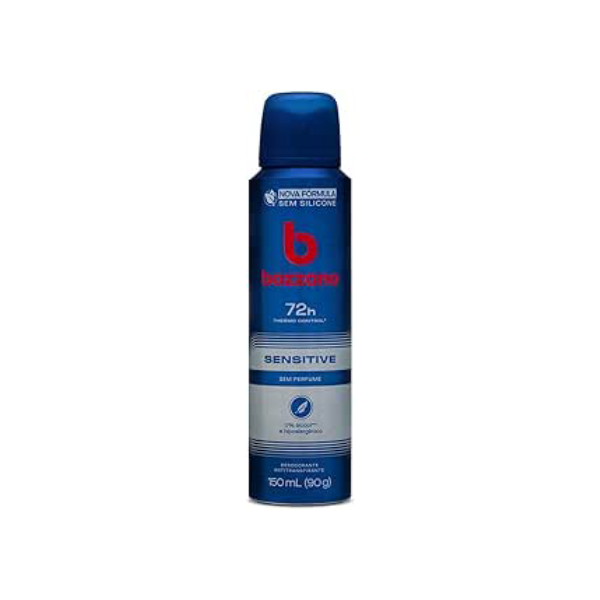 Bozzano Desodorante Aerossol Sensível Sem Perfume 150Ml 90G