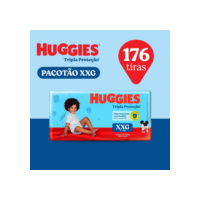 Pacotão Fralda Huggies Tripla Proteção XXG 176 Unidades