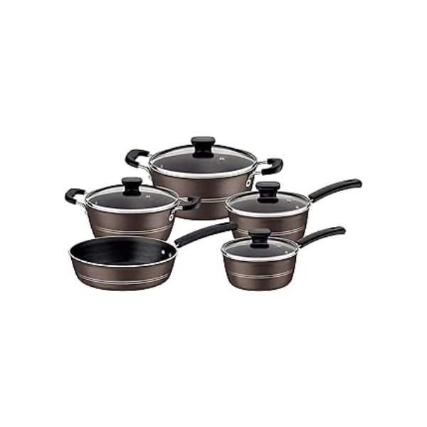Jogo Panelas Alum 5Pc Sicilia Cinza Tramontina