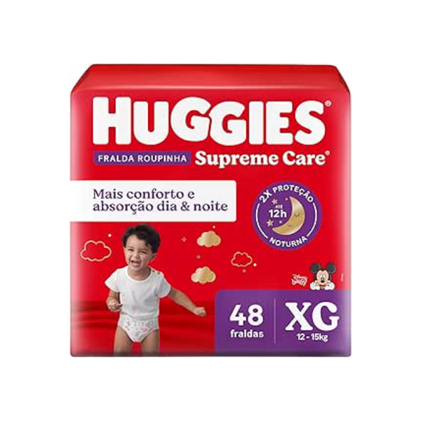 Huggies Fralda Roupinha Supreme Care XG 48 Un