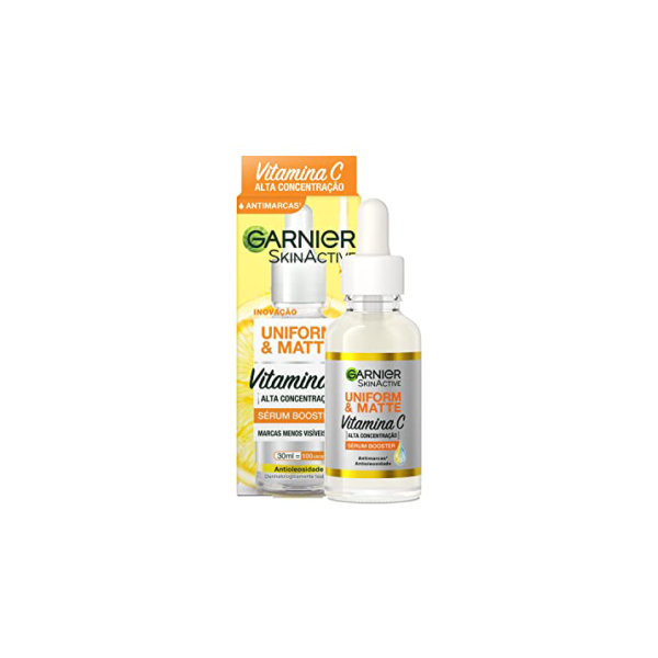 Sérum Facial Antimarcas Garnier Uniform & Matte Vitamina C, 30ml
