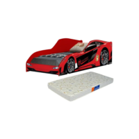 Cama Carro Vermelho Com Colchão Iantil - Pronta Hot Wheels