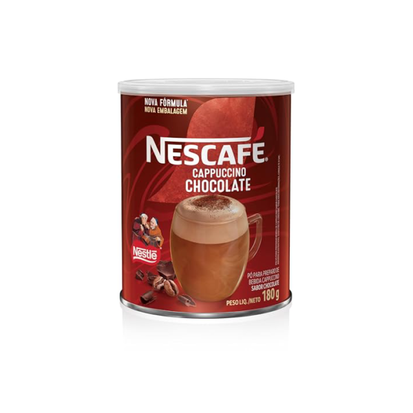 Café Solúvel Nescafé Cappuccino Dois Frades Lata 180g