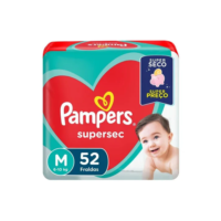 Fralda Pampers Supersec M 52 Unidades
