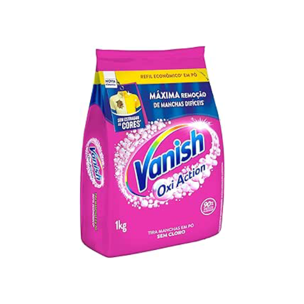 Vanish Multi Power Oxi Action - Tira Manchas em Pó, Refil Econômico para roupas coloridas,1kg