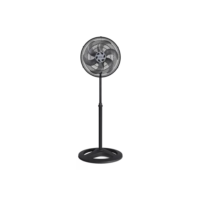 Ventilador de Coluna 40cm Ventisol Turbo 6 Pás Oscilante e Altura ajustável Cor Preto 127V