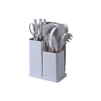 Kit Conjunto De Utensílios De Cozinha Com 19 Peças Completo
